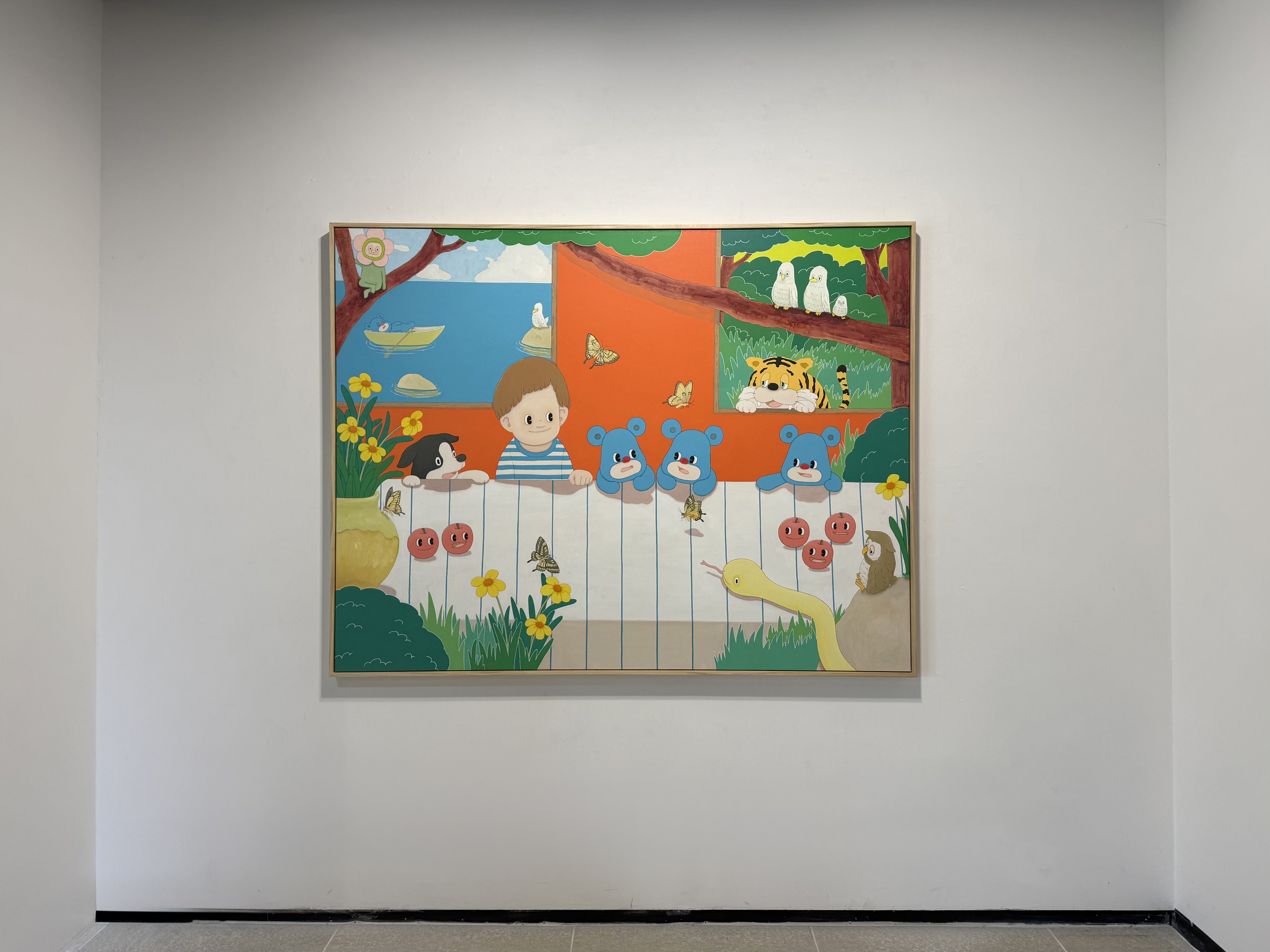 Blue Blue Bear and Green, Blue Blue Bear and Sea | 야스히토 가와사키, 리나갤러리